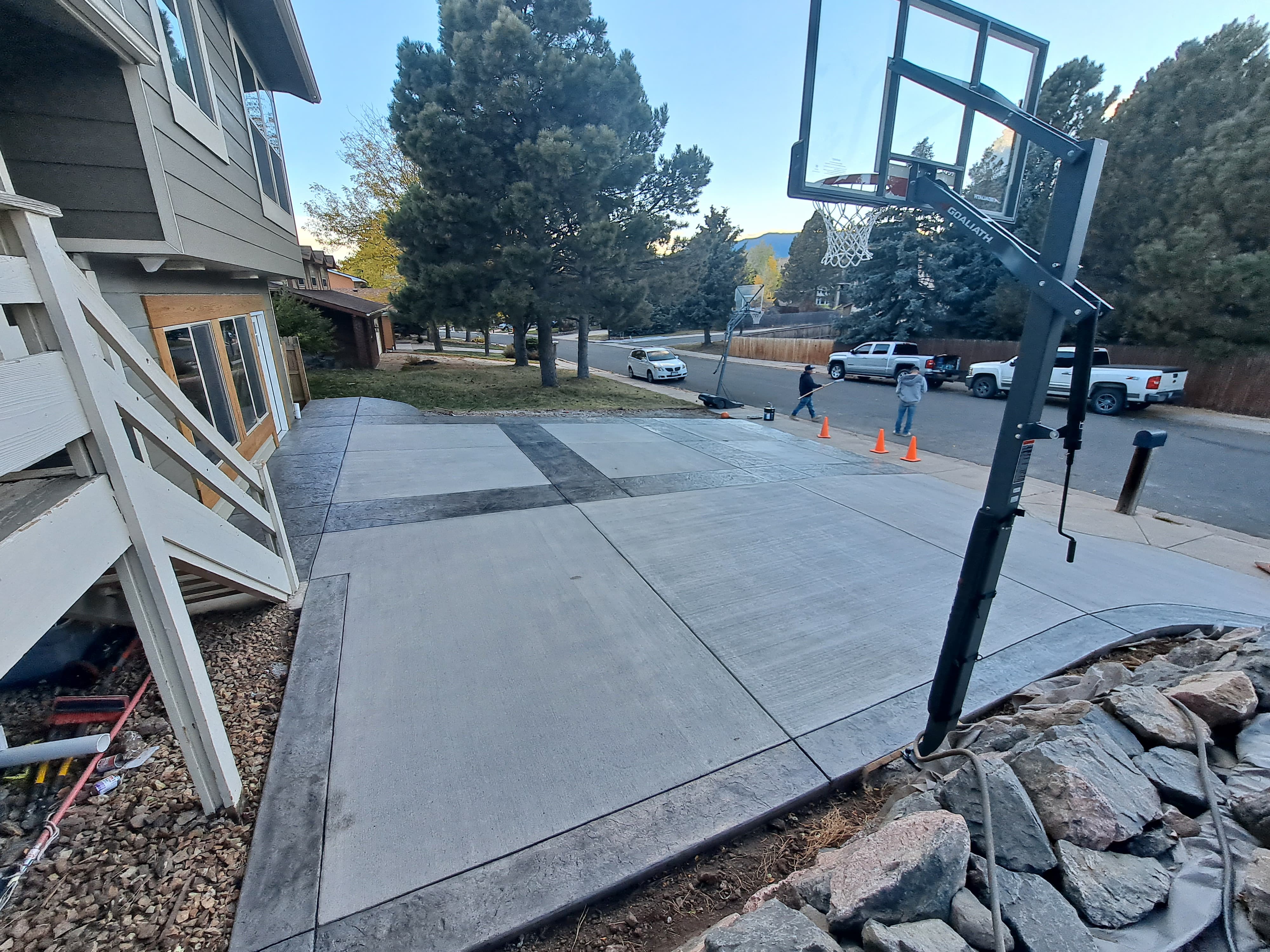Concrete crew at work